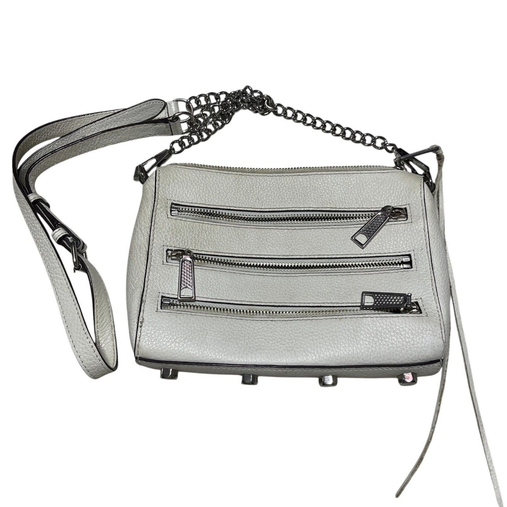 Rebecca Minkoff Ivory Leather Cross Body Removable Adjustable‎ Straps